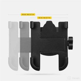 img 2 attached to Gold Aluminum Alloy Motorcycle Mountain Bicycle Mobile Phone Holder Bracket Mount