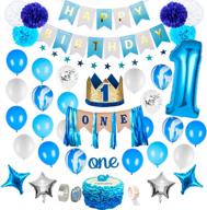 baby boy 1st birthday decorations - first birthday boy logo