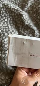 img 6 attached to Сменный ремешок из натуральной кожи, совместимый с Apple Watch Series 7/6/5/4/3/2/1 - OMIU Square Bands 38Mm 40Mm 41Mm Women Men (Tiffany Blue &amp; Silver)