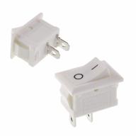 willwin 30pcs kcd1-101 white rocker switch - 6a, 250v, 2 pin spst - high quality electrical component logo
