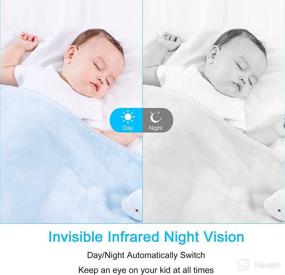 img 1 attached to 👶 Sekery 1080P 5-inch HD Display Video Baby Monitor with Camera and Audio – Two-Way Audio, Temperature Monitor, Night Vision, Lullaby, VOX Mode, Recording & Playback