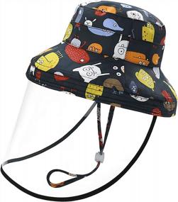 img 4 attached to Summer Beach Toddler Swim Animal Hats For Boys Girls Kids - Duoyeree Baby-Sun-Hat Cotton