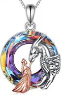 luhe 925 стерлингового серебра с кристаллами животных и символическими подвесками-идеальные подарки для женщин и девочек-подростков логотип