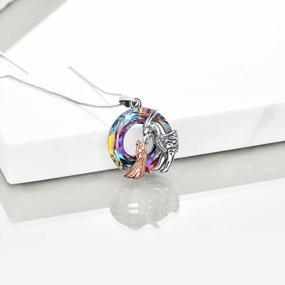 img 1 attached to LUHE 925 стерлингового серебра с кристаллами животных и символическими подвесками-идеальные подарки для женщин и девочек-подростков
