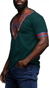 img 3 attached to Makkrom Dashiki Floral African Tribal Men's Clothing: Embrace Authenticity and Style