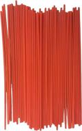 🔴 (pack of 50) red 6" aerosol spray can straws - tip extension tubes for automotive lubricant, cleaner, and penetrating oil logo