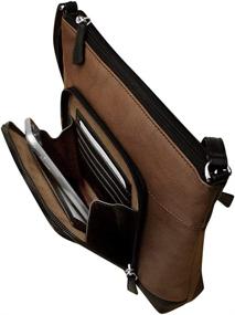 img 1 attached to Ili New York Leather Organizer Women's Handbags & Wallets at Crossbody Bags