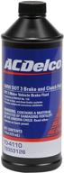 acdelco gm original equipment 10-4110 dot 3 hydraulic brake fluid - 16 oz: high-performance solution for optimal braking логотип