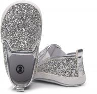 glittering baby moccasins: soft sole shoes for your little ones - ideal for 0-18 months baby boys and girls logo