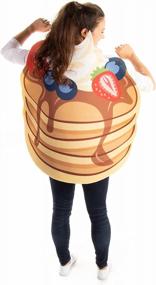 img 1 attached to Идея костюма на Хэллоуин: пышные блины, наряд для завтрака для гурманов — один размер, разноцветный