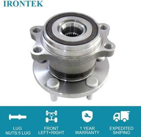 img 2 attached to 🔧 IRONTEK 512401 Rear Wheel Hub and Bearing Assembly for Subaru [13-19 BRZ, 2019 Crosstrek Hybrid, 09-13 Forester, 08-14 Impreza, 10-14 Legacy/Outback] and Scion FR-S, Toyota 86 - W/ABS