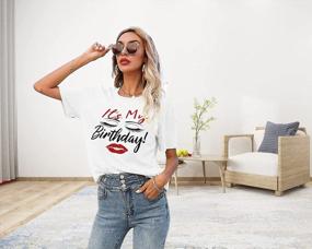 img 1 attached to 🎉 It's My Birthday T-Shirt for Women - Funny Birthday Graphic Tee Shirt, Perfect for Birthday Party Celebration with Short Sleeves - Birthday Shirt for Women Tops