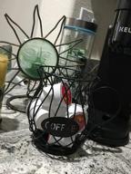 картинка 1 прикреплена к отзыву Large-Capacity K Cup Coffee Pod Storage Rack For Kitchen Countertop, Organizer Holder For Coffee Capsules - MDHAND (Black, L) от Brian Healy
