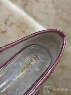 img 1 attached to 👸 Walofou Sparkling Princess Ballerina Iridescent Girls' Shoes review by Matt Louis
