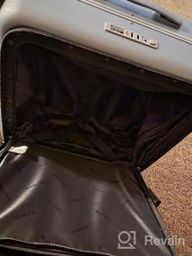 img 8 attached to 20-дюймовый обновленный багаж Hanke с передним карманом для ноутбука, чемоданом на колесиках с вращающимися колесами и замком TSA - серая алюминиевая рама для ПК Hardside Travel для мужчин и женщин