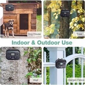 img 3 attached to 🐶 Zigzagmars Ultrasonic Dog Bark Deterrent - LCD Display- Up to 50 FT Range