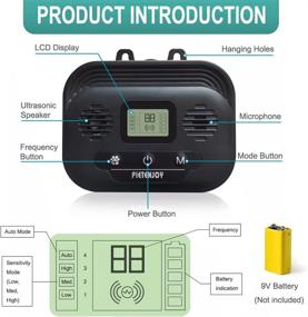 img 2 attached to 🐶 Zigzagmars Ultrasonic Dog Bark Deterrent - LCD Display- Up to 50 FT Range