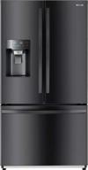 winia black stainless steel french door refrigerator with dual ice maker and dispenser - 25.5 cu. ft. capacity logo