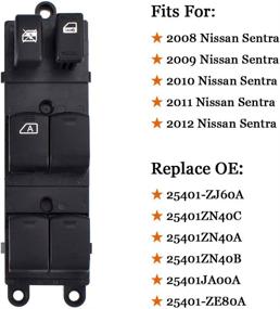img 3 attached to 🚗 25401-ZJ60A Window Switch Replacement for Nissan Sentra 2008-2012 - Replace with 25401-ZN50C