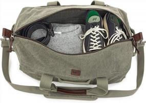 img 2 attached to Stone-Washed Cotton Canvas Retrospective 50 Duffel Bag