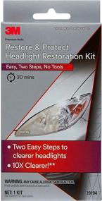 img 2 attached to Revitalizing your headlights made easy with 3M Auto Restore and Protect Headlight Restoration Kit - Experience visibly clearer headlights in just 2 simple steps! Model 39194