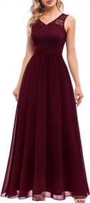 img 4 attached to DRESSTELLS Formal Bridesmaid Dress: Stunning Evening Gown Ideal For Proms And Weddings
