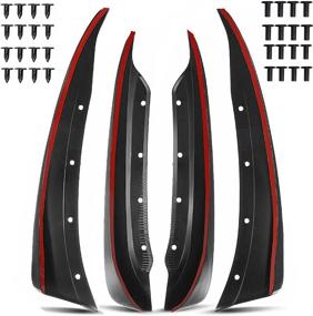 img 4 attached to 🚗 Upgrade Your Chevrolet C6 Series Corvette 2005-2013: Enhance Protection with 4 Front and Rear Mud Flaps Splash Guards - Base Model Only 19170234