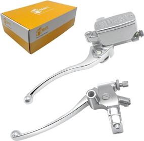 img 4 attached to High Quality Chrome Brake Master Cylinder Clutch Lever for Honda VT600 VT750 VT1100 VT1300 VTX1300 VF750 - Left and Right Motorcycle Brake Lever