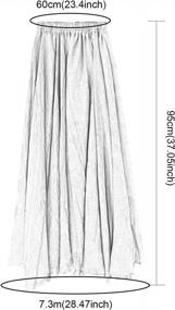 img 3 attached to Women'S Cotton Linen Bohemian Maxi Skirt - Two Layer Swing A-Line Flowy Long Skirt