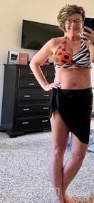 img 6 attached to Yanekop Women'S Halter Neck Polka Dot Print Bikini Set - Twist Front 2 Piece Swimsuit