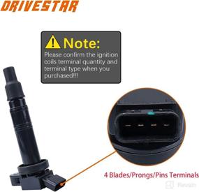 img 1 attached to DRIVESTAR UF495 Set of 3 Ignition Coil for Lexus IS F 5.0L Toyota 2.7L 2.4L 4.0L Vehicles