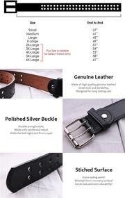 img 1 attached to EURO Womens Thick Wide Leather Women's Accessories ~ Belts