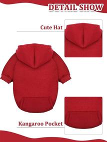 img 3 attached to Sweaters Weather Hoodies Clothes Apparel Dogs best: Apparel & Accessories