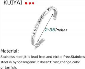 img 3 attached to Embrace Your Destiny With KUIYAI'S Glorious Purpose Bracelet Helmet Jewelry (Burdened Cuff)