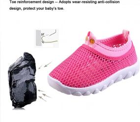 img 2 attached to CIOR Toddler Kids Water Shoes: Breathable Mesh Running Sneakers For Boys & Girls At The Pool, Beach Or Park!