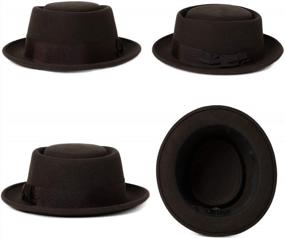 img 3 attached to Women'S Elegant Fedora Hat - Jeff & Aimy Short Brim Panama Style Bowler Cap With Belt For Winer Autumn