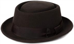 img 4 attached to Women'S Elegant Fedora Hat - Jeff & Aimy Short Brim Panama Style Bowler Cap With Belt For Winer Autumn