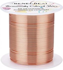 img 4 attached to Benecreat 22 Gauge 55 Yards Tarnish Resistant Copper Wire For Jewelry Making, Beading And Crafting