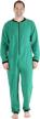 stay warm and cozy: men's non-footed solid color fleece onesie pajamas by sleepyheads logo