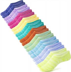 img 4 attached to 10 Pack Of IDEGG Women'S No Show Socks - Low Cut Anti-Slip Athletic And Casual Liner Socks For Women