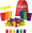 enhance your child's learning with driddle's colorful counting bears and matching cups: montessori toy for sorting, counting, and color recognition logo