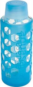img 4 attached to Stay Hydrated In Style With Aquasana AQ-6006-BLU-TR 18Oz Glass Water Bottle!