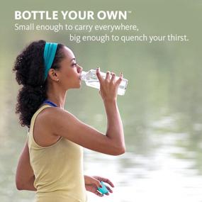 img 2 attached to Stay Hydrated In Style With Aquasana AQ-6006-BLU-TR 18Oz Glass Water Bottle!