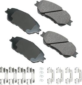 img 1 attached to 🔥 Akebono ACT906B Ultra-Premium Ceramic Front Disc Brake Pads in GREY: Optimal Performance Guaranteed!