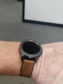 img 8 attached to Кожаные силиконовые ремешки Fullmosa 22 мм, совместимые с Samsung Galaxy Watch 46 мм, Galaxy Watch 3 45 мм, Gear S3 Frontier / Classic, коричневый