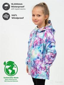 img 3 attached to 🌧️ Therm Kids Raincoat - Waterproof Boys and Girls Rain Jacket | Lightweight and Packable