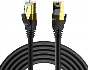 img 4 attached to High-Speed 10Ft Outdoor Ethernet Cable With 40Gbps And 2000Mhz SFTP LAN Cables