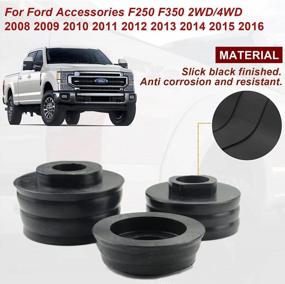 img 3 attached to Improved Performance: KF04050BK Polyurethane Body Mount Bushing Kit For Ford F250 F350 2WD/4WD 2008-2016 Cab Mounts (Black) - Set Of 20