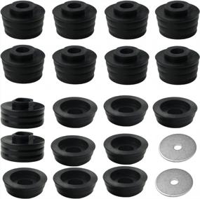 img 4 attached to Improved Performance: KF04050BK Polyurethane Body Mount Bushing Kit For Ford F250 F350 2WD/4WD 2008-2016 Cab Mounts (Black) - Set Of 20