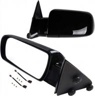 anpart side mirrors fit for 1992-1994 for chevy blazer 1988-1999 c1500 c2500 1992-1999 for chevy c1500 suburban 1995-2000 tahoe driver and passenger side mirrors manual adjustment manual fold logo